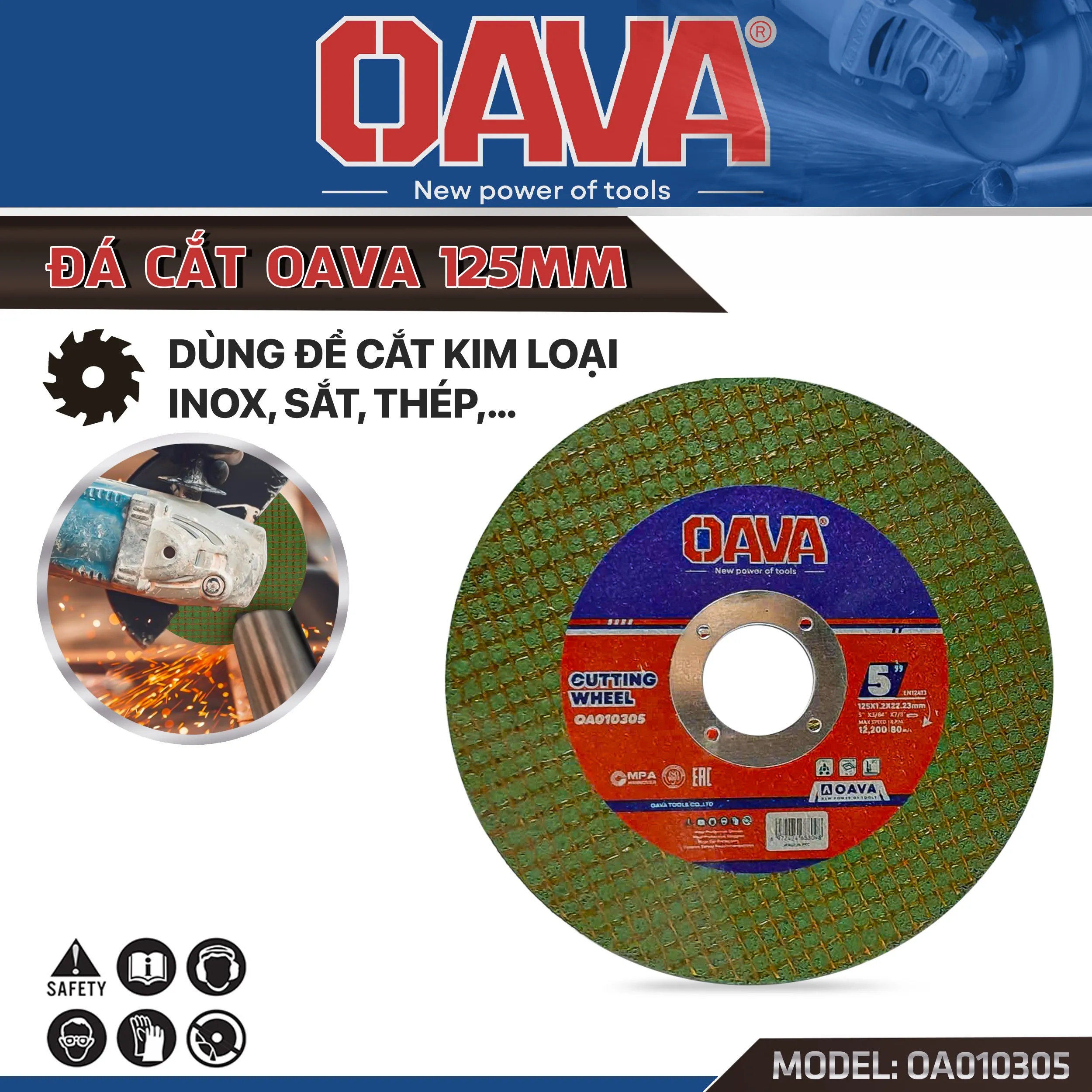Đá cắt OAVA 125 mm OA-010305