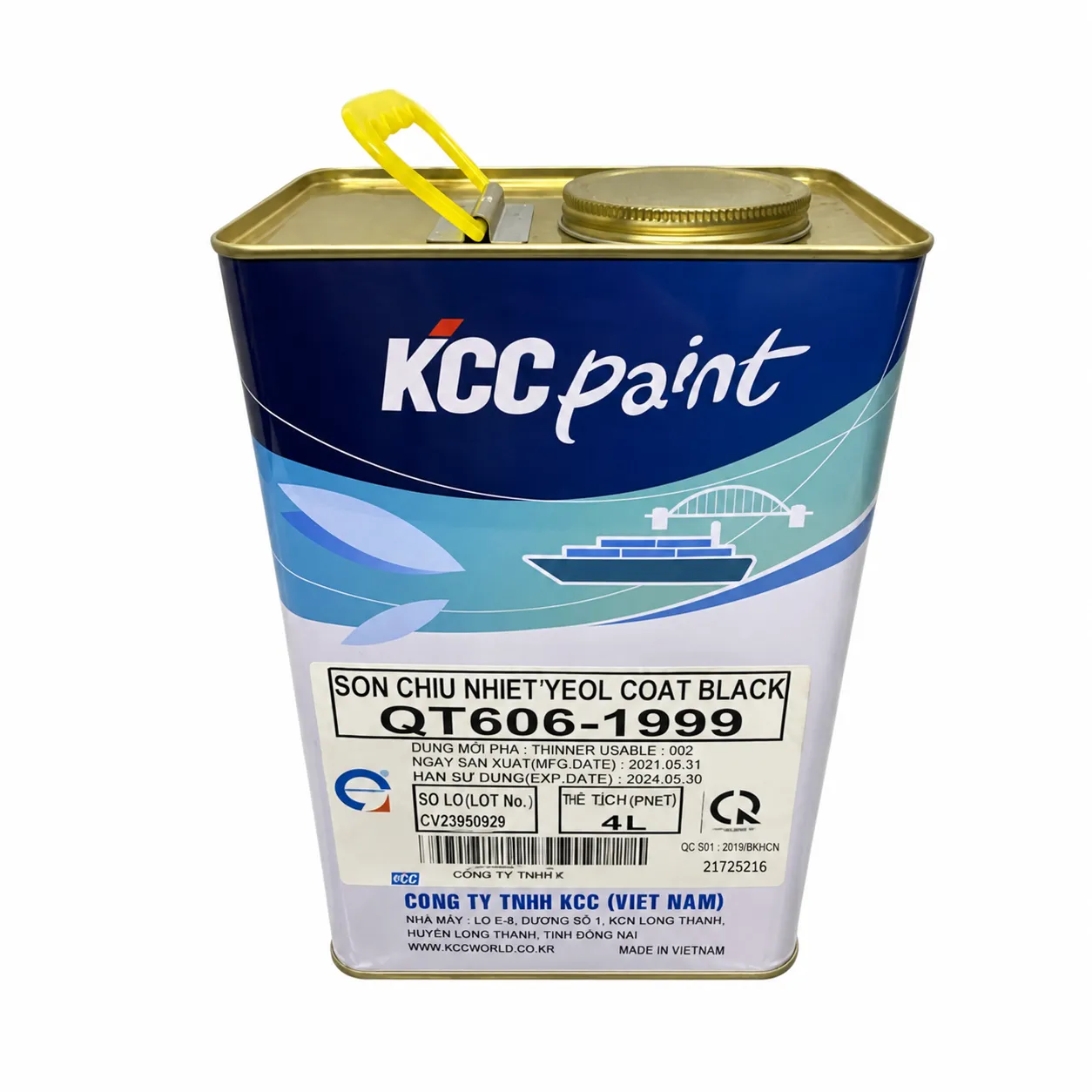 Sơn Chịu Nhiệt KCC 600°C màu đen